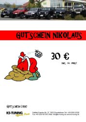 Gutschein zu Nikolaus 30,00 Euro...