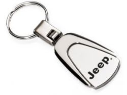 Jeep Schlüsselanhänger Jeep® Logo Tear Drop Key Chain  silber