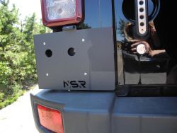 Kennzeichenhalter Jeep Wrangler JK NSR mit LED Beleuchtung 250 x 200 mm by KS