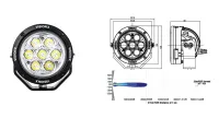 LED Fernscheinwerferkit 10° 4,5" CANNON 49W GEN 2 E-Mark VISION X CG2-CPZ710KIT mit E-Prüfzeichen