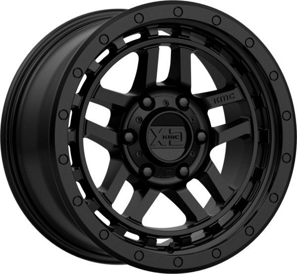 Alu Felge 8,5 x 17 ET +18 KMC KM540 RECON schwarz Jeep KM54078550718 SATIN BLACK mit TÜV