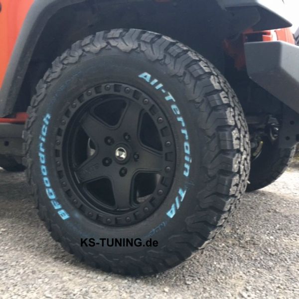 Alu Felge AX schwarz ATX Series Wheel 8,5 x 17 ET +10 Jeep Wrangler JK ab BJ 07 / 4 Stück AX19478550610