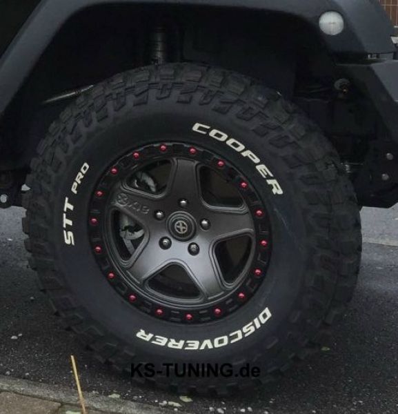 Alu Felge AX schwarz ATX Series Wheel 8,5 x 17 ET +10 Jeep Wrangler JK ab BJ 07 / 4 Stück AX19478550610