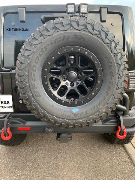 Alu Felge BEADLOCK MOPAR schwarz silber 8 x 17 ET +12 Jeep Wrangler JK