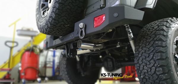 Auspuffanlage Edelstahl Jeep Wrangler JL 2018- Super Sound Off-Road Cat Back Exhaust System  TÜV/ EG ABE 11-KS-JL 2020_1-41020