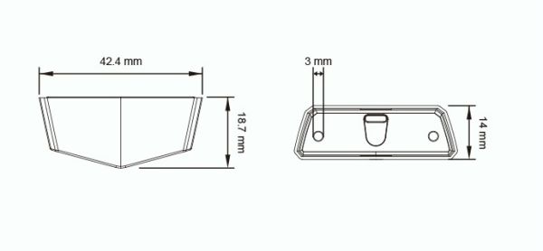 LED Bremsleuchte 3. Universal getöntes Glas E-Prüfzeichen