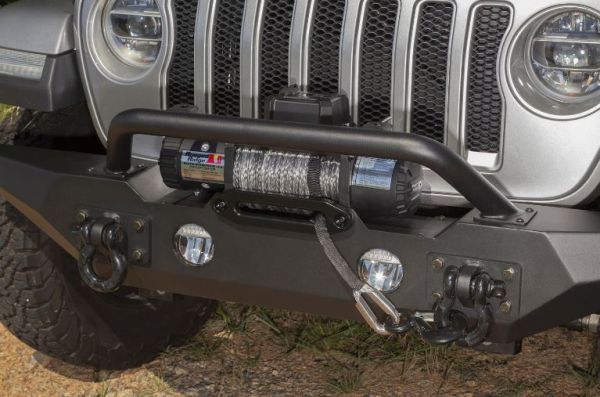 Frontstoßstange Spartan Set Jeep Wrangler JL 18- Rugged Ridge 11548.42 Spartan Front Bumper, SE, W/Overrider; 18-19 JL