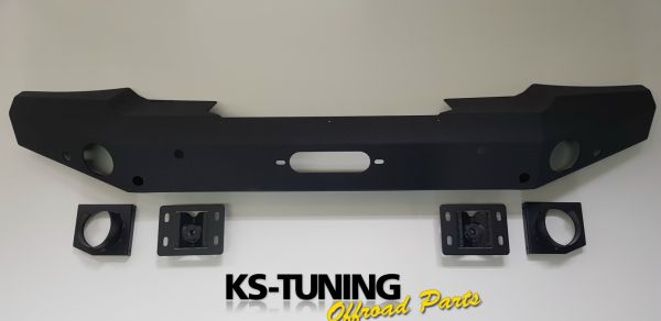 Frontstoßstange Stoßstange Bumper NSR Jeep Wrangler JL ab 2018 - NSR Premium Euro HOCH Front Bumper Seilwindenstoßstange Stahl