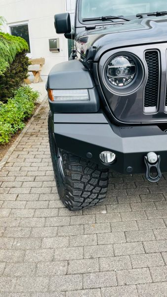 Frontstoßstange Stoßstange Bumper NSR Jeep Wrangler JL ab 2018 - NSR Premium Euro HOCH Front Bumper Seilwindenstoßstange Stahl