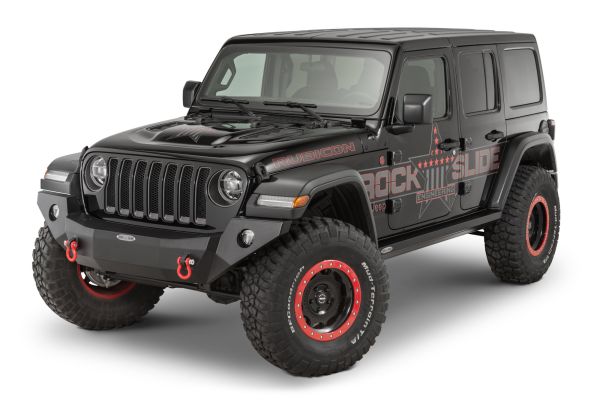 Frontstoßstange ohne Rammschutz und Windenplatte Jeep Wrangler JL 18- Rock-Slide Engineering FB-F-102-JL Rigid Front Bumper with