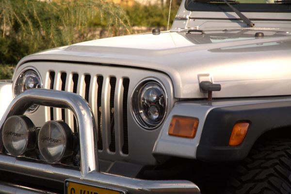 LED Scheinwerfer CHROM 8700 Evolution  Wrangler TJ