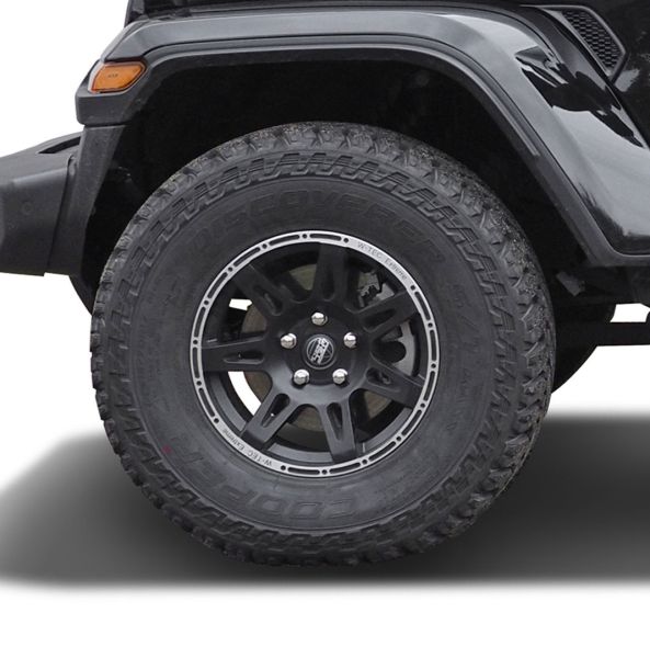 Kompletträder W-TEC Extreme 8,5x17 schwarz-silber mit 315/70 R17 Cooper Discoverer ST Jeep Gladiator JT 20- mit TÜV 13505