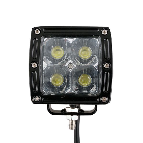 LED Scheinwerfer 4-eckig 20W 1400lm Punktlicht Universal all LTPRTZ Lightparts Arbeitsscheinwerfer