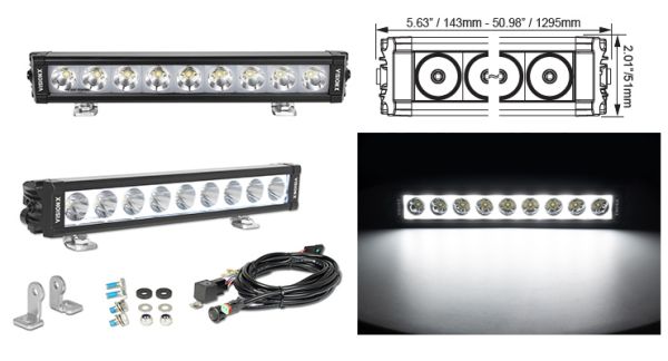 LED Scheinwerfer Arbeitsscheinwerfer Lightbar Vision X XPL-H39EMH LIGHT BAR 51