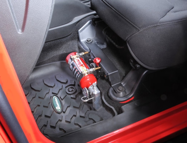 Montagekit für Feuerlöscher oder Taschenlampe-Halter Drake Fire Extinguisher / Flashlight Floor Mount Bracket Kit