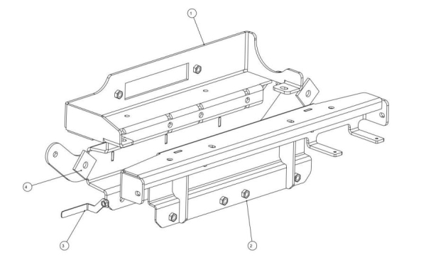 Seilwinden Set VW Amarok mit WARN XDC 16-5380-ULTI