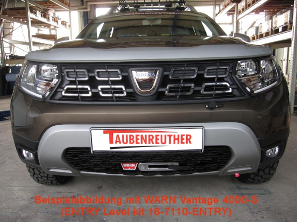 Seilwindenanbausatz DACIA DUSTER 2010- inkl. WARN AXON 55-S 16-7110-ULTI