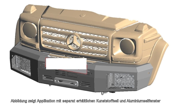 Seilwindenstoßstange Mercedes G350 & G500 16-18 ohne Seilwinde 16-60140NW