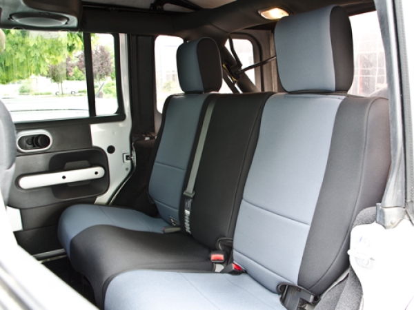 Sitzbezugset hinten schwarz/charcoal Neoprene Jeep Wrangler JK 13-15 4-Türer Smittybilt SB47922