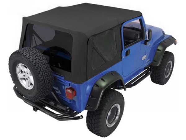 Softtop Ersatz Softtop für Ganzstahltüren Black Denim - Wrangler TJ 97 - 06_1