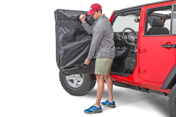 Stautasche Aufbewahrung Set für Türe Jeep CJ 76-86 Wrangler YJ TJ JK JL 87- MasterTop 13110001 Hard Door Storage Bag for 76-18 J