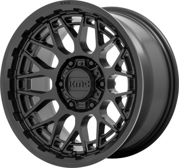 Alu Felge 8,5 x 17 ET +18 5*127 KMC KM722 Schwarz matt Jeep Wrangler JK / JL / JT mit TÜV KM72278550718