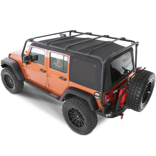 Dachgepacktrager schwarz Jeep Wrangler JK Unlimited 07 18