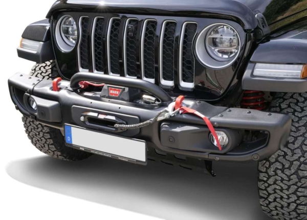 Frontstoßstange Aluminium schwarz für Jeep Gladiator JT 19- ohne TÜV