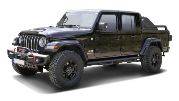 Frontstoßstange Aluminium schwarz für Jeep Gladiator JT 19- ohne TÜV