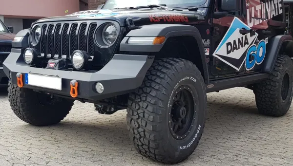 Frontstoßstange Stoßstange Bumper NSR ALU Jeep Wrangler (JK) JL 18- US m. HigFender Sondermodel | Hohe Ausführung