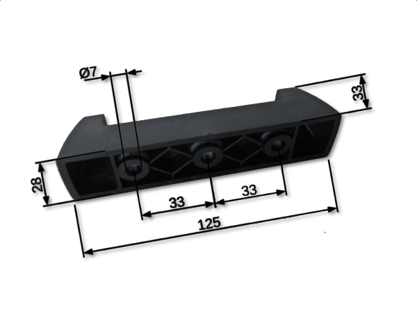 Fußkit für Rhino Heavy Duty / Sportz (2) mit Schnellverschluss 50-11RLT600H