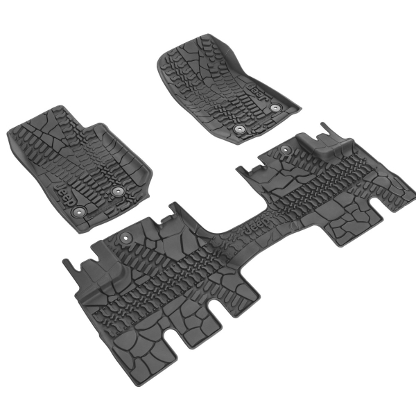 Fussmatte Jeep Wrangler JK MOPAR 3 tlg. MOPAR Floor Slush Mats with Tire Tread Pat 82213860