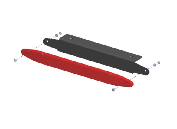 Muli-Rack 3. Bremsleuchte für HD, Vortex Querträger & Pioneer Plattformen 55-01-023