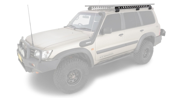 Rhino Rack \-Backbone\- Montagekit Toyota LC J8 & Nissan Patrol Y61 Regenrinne 50-11RGMB2