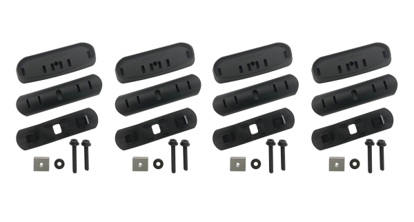 Rhino Rack Basiskit (4 Stück) für Retrax und EGR Rollcovers 50-RCP93-BK