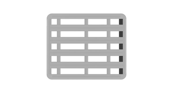 Rhino Rack Pioneer 6 Windschutzeinsätze Set für 1240 & 1472mm breite Plattformen 50-61035 61035