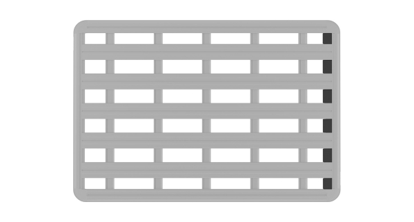 Rhino Rack Pioneer 6 Windschutzeinsätze Set für 1430mm breite Plattformen 61037, 50-61037
