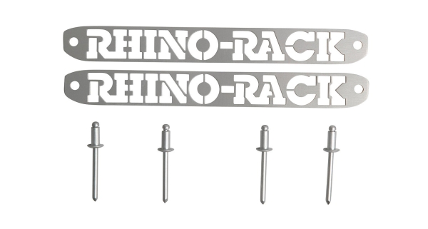 RhinoRack Emblem für PioneerNG Plattformen (2), inkl. 4 Nieten  50-SP338