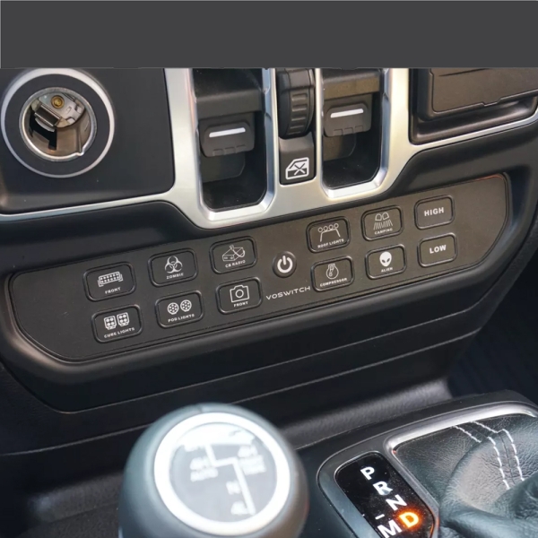 Schalterpanel Komplettset vierfarbige Hintergrundbeleuchtung Jeep JL JT  JL120