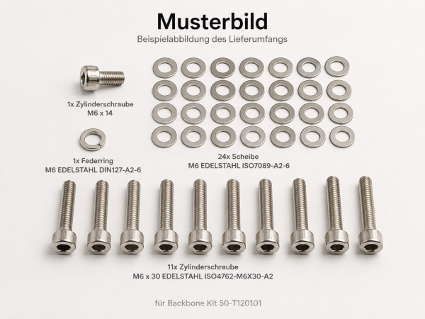Schraubensatz für Backbone Kit Ineos Grenadier 50-T120101 94-SBS00011