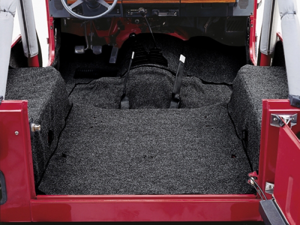 Teppichsatz komplett 6-teilig schwarz Jeep CJ Wrangler YJ 76-95