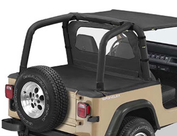 Überrollbügelpolster Black Denim Jeep Wrangler YJ 92 - 95 Bestop 80009-15