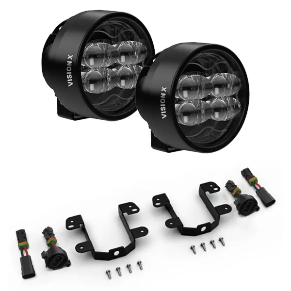 Vision X CR-3 LED Hybrid Scheinwerfer Kit Jeep Wrangler JK JL & Gladiator JT XIL-OEJEEP1CR3H