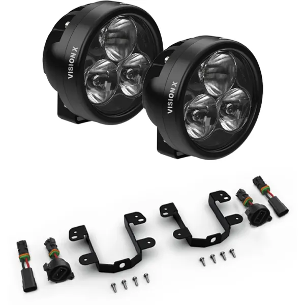 Vision X CR-3 LED Hybrid Scheinwerfer Kit Jeep Wrangler JK JL & Gladiator JT XIL-OEJEEP1CR3H