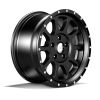 1 Reifen und Alufelge schwarz 8,5x17 ET +12 Jeep Wrangler JK 07-17 BFG 35x12,50R17