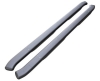 4\- Schwarze texturierte ovale Schwellerrohre Bronco 21-