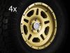 Alu Felge gold 8,5 x 17 ET +10 Jeep Wrangler JK 4 Stck. TÜV