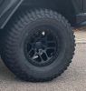Alu Felge BEADLOCK MOPAR schwarz silber 8 x 17 ET +12 Jeep Wrangler JK montiert mir Reifen BFG 35x12,5R15 4 Stück.