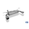 Auspuff Endschalldämpfer quer Ausgang rechts/links 1x100 Typ 25 Jeep Wrangler JK 07-18 FOX JE032005-293 EG-Prüfung / silber