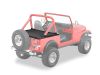 Duster Laderaumabdeckung in Verbindung mit Supertopgestänge Jeep YJ 87-91 Black Denim